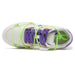 Gaelle Sneakers Bianca Con Inserto Elastico Verde Fluo Donna