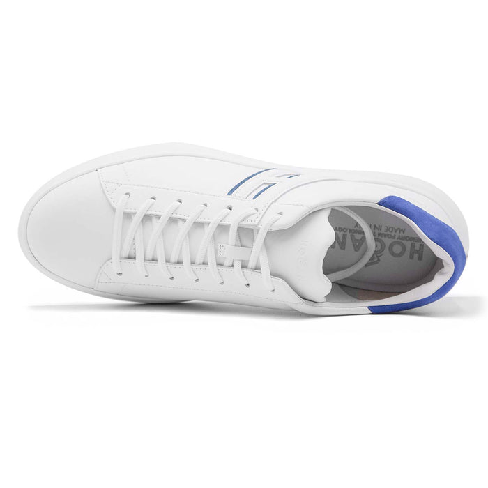 Sneakers Hogan H580 Uomo Bianco Blu Con Logo Laterale Slash