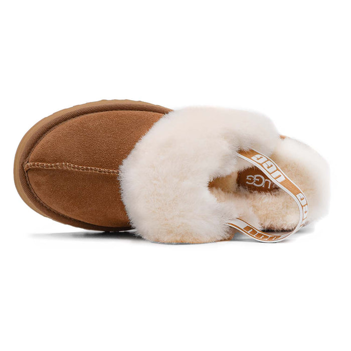 Ugg Bambino Tabacco Funkette Sabot Suola Ultraleggera Treadlite