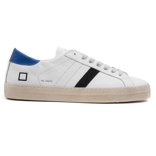 Sneakers D.A.T.E. Hill Low Uomo Bianco Con Quadrato Laterale