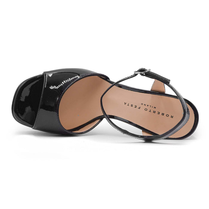 Matteo Pitti Vernice Nude Sandali Con Punta Quadrata Donna | Arezzo Matteo Pitti Vernice Nude Sandali Con Punta Quadrata Donna | Arezzo