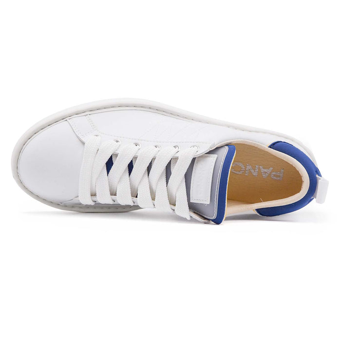 Panchic P-01 Sneakers Uomo Bianco Blu Con Lacci In Trama Larga