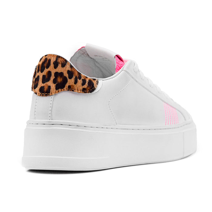 Sneakers Crime Weightless Low Top Donna Bianco Linguetta Stampata