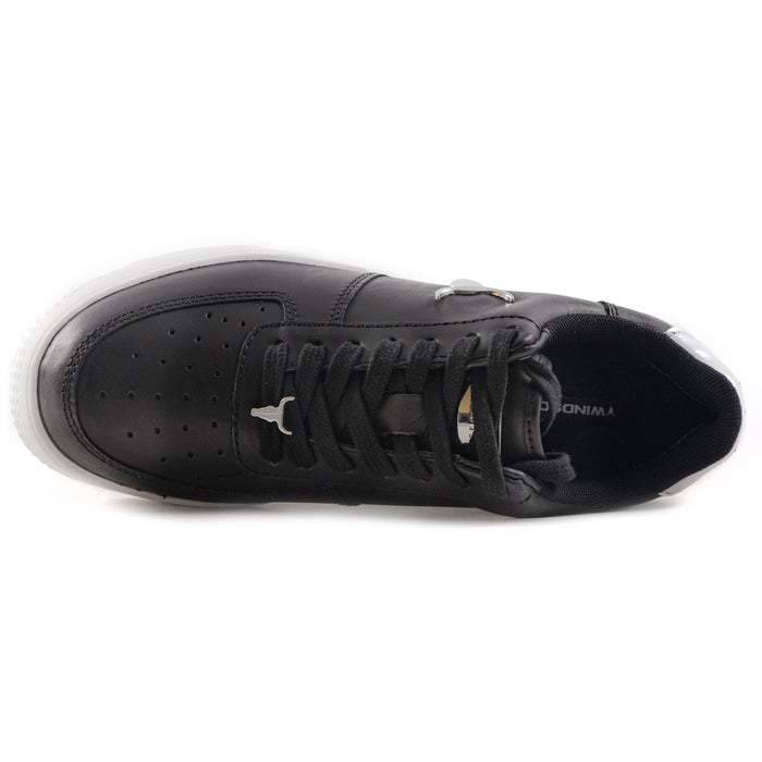 Windsor Smith Rich Sneakers Donna Nero Con Dettaglio Argento PE21